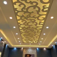 کناف.لاین نوری.قاب گچبری سقف کاذب