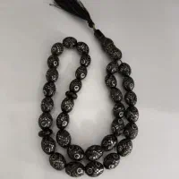تسبیح ۳۳ دانه یسر حجاز نقره کوب و مرغوب