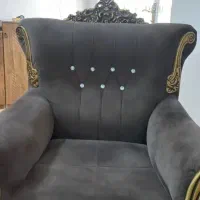 مبل 7 نفره بسیار تمیز|مبلمان خانگی و میز عسلی|قرق, |دیوار