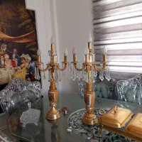 شمعدانی قلمکاری عتیقه ایتالیایی