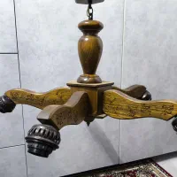 لوستر چوبی|لوستر و چراغ آویز|کرمان, |دیوار