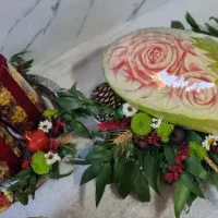 حکاکی هندوانه و کدو و میوه آرایی برای شب یلدا|خدمات پذیرایی، مراسم|لاهیجان, لیالستان|دیوار