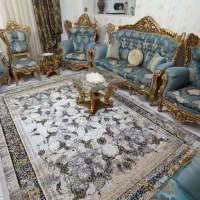 مبل طرح سلطنتی ۷ نفره + ۲ عدد میزبان (در حد نو )