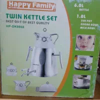 کتری وقوری شیر دار  کفی چدن