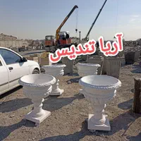 گلدان بتنی ریسمانی