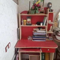 صندلی ومیز تحریر دیوار شیراز|کتابخانه، شلف، قفسههای دیواری|بوانات, |دیوار