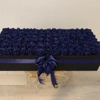 باکس صدشاخه ایی رز روبانی