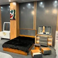 سرویس خواب به همراه تشک درحد نو|تخت و سرویس خواب|پرند, فاز ۵|دیوار