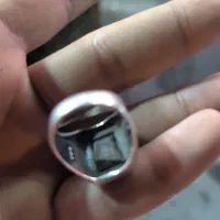 انگشتر نقره با عقیق فیروزه ای