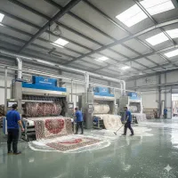 کارخانه قالیشویی تمام اتوماتیک ماندگار مشهد