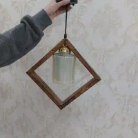 آویز یا لوستر چوبی