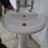 دوعدد روشویی به همراه شیر آلات|لوازم سرویس بهداشتی|رشت, دیلمان|دیوار