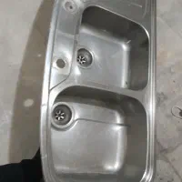 سینک دو قلو با روشویی با شیر