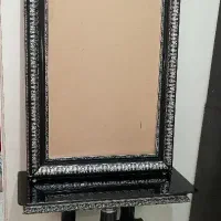 قاب آیینه با پایه شیشه ای