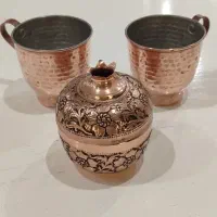 قندان و فنجان مسی