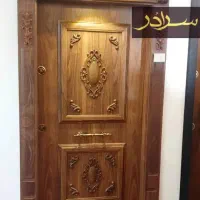 درب ضدسرقت دوقاب منبت کرکره برقی نرده استیل کدR006
