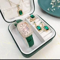 ست کامل بدلیجات با ساعت مچی