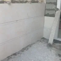 کاشی کاری سیمانکاری موزاییک پله .اجرچینی شیب بندی