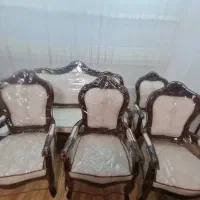 مبل فرهر (استیل) ۷نفره چوب راش|مبلمان خانگی و میز عسلی|محمدیه-قزوین, |دیوار