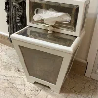 جای دستمال کاغذی و سطل زباله