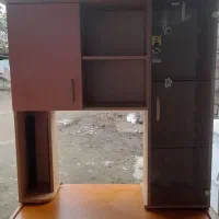 میز کار دو کشو بهمراه بوفه کتاب|میز تحریر و کامپیوتر|فومن, |دیوار