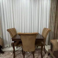 میز ناهار خوری چهار نفره نو نو پارچه