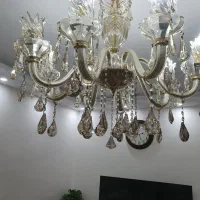 یک جفت لوستر کریستال ۸ شاخه درحدنو|لوستر و چراغ آویز|ری, دولتآباد|دیوار