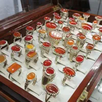 انواع انگشتر نقره عقیق یمن اصلی با ضمانت و فاکتور