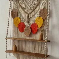 دیوارکوب مکرومه آویز دیوارکوب آویز ماشین