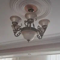 دوعدد لوستر شش شاخه کاملا سالم بدون کوچکترین خرابی