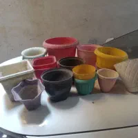 گلدان پلاستیکی وآهنی|گل و گیاه طبیعی|نسیم‌شهر, |دیوار