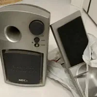 اسپیکر کامپیوتر دوتایی قدیمی