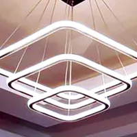 لوستر 3 طبقه مربع