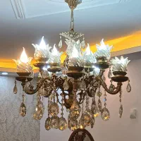 لوستر ۱۰ شعله همراه دیوار کوب