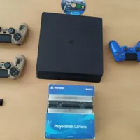 ps4 اسلیم سه دسته به همراه کینکت|کنسول، بازی ویدئویی و آنلاین|شیراز, شهرک بهشتی|دیوار