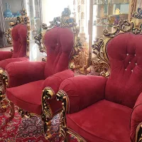 مبل ۹ نفره سلطنتی سفارشی همراه با عسلی|مبلمان خانگی و میز عسلی|بناب, |دیوار
