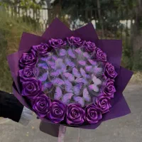 کادویی تولد سالگرد روز پسردسته گل پروانه ای|حراج|تبریز, |دیوار