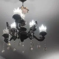 فروش دو عدد لوستر شش شعله جنس کروم