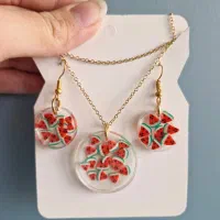 ست گردنبند و گوشواره خاص تک به قیمت عمده|بدلیجات|پاکدشت, پاکدشت (مامازند)|دیوار