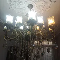 لوستر ۸شاخه ۱۶ لاله
