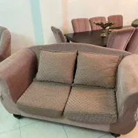 سرویس ست مبل ۵نفره و میزناهارخوری۸نفره|میز و صندلی غذاخوری|تهران, گلستان (شهرک راه آهن)|دیوار