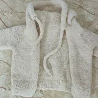 دوتیکه کاموا ابریشمی دست بافت|کفش و لباس بچه|بروجرد, |دیوار