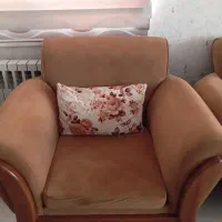 فروش یکدست مبل اسکارلت 7نفره سالم کار کرده|مبلمان خانگی و میز عسلی|فولادشهر, مسکن مهر فولادشهر|دیوار