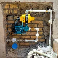 لوله کشی و نصب تمامی شیرآلات خانه و نصب مخزن آب