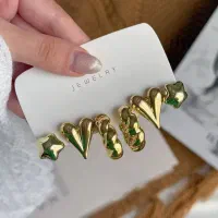 پک گوشواره اقتصادی 3 عددی فانتزی کیوت دخترونه
