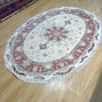 فرش بیضی ۵۰ رج تبریز گل ابریشم|فرش|تهران, سلسبیل شمالی|دیوار