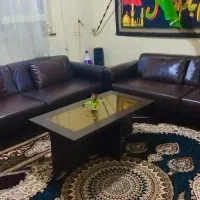 گل میز جلو مبلی نو و سالم به دلیل جا به جایی