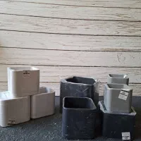 گلدان سرامیک نشکن مکعبی