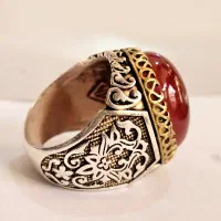 انگشتر عقیق / رکاب نقره|بدلیجات|همدان, |دیوار