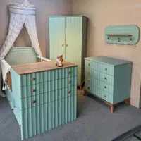 کمد لباس بچه  & تخت نوزاد  مدل آی سو